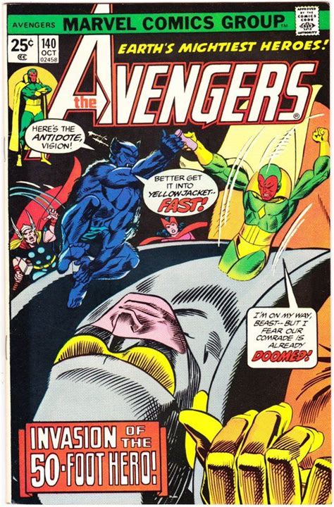 Avengers Vol 1 140 Vintage Bronze Age Book 1975 Marvel Comics VFNM