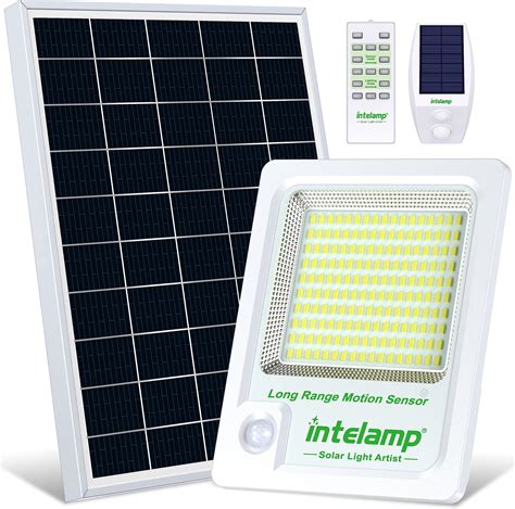 Intelamp Solar Light Outdoor Mah Lm Solar Motion Sensor Flood