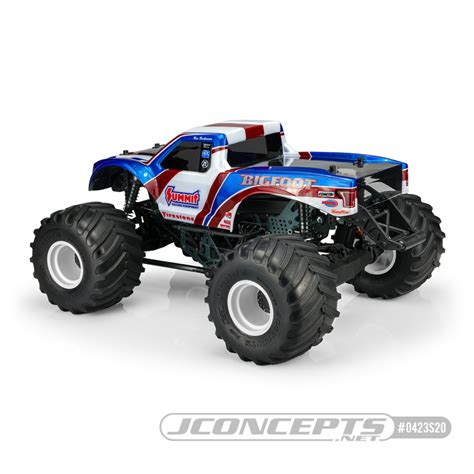 Jconcepts Summit Racing Bigfoot Clear Monster Truck Ford Raptor