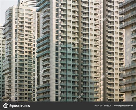 Front View Apartment Buildings Shanghai China — Stock Photo