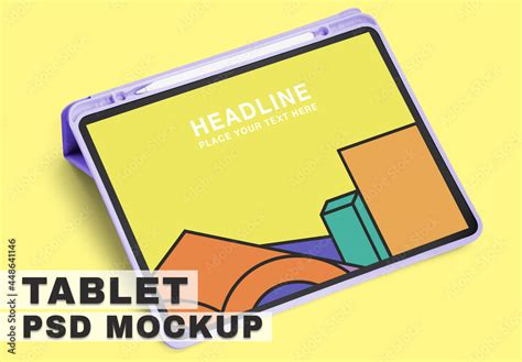 Digital Tablet Mockup For Online Learning Stock Template Adobe Stock