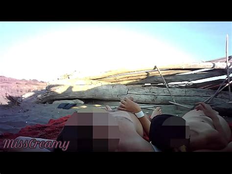Exhibitionist Outdoor French Amateur Teacher Touches Big Cock On Nudity Beach Public To Voyeur