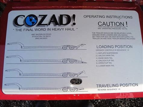 2025 Cozad New Air Flip Tail Trailer For Sale In Stockton California