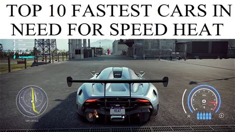 Top 10 Fastest Cars In Need For Speed Heat Gamemax Speedmax Upgraded