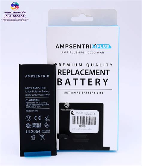 Bateria Iphone Ampsentrix Plus Capacidad Extendida S P S Mundo