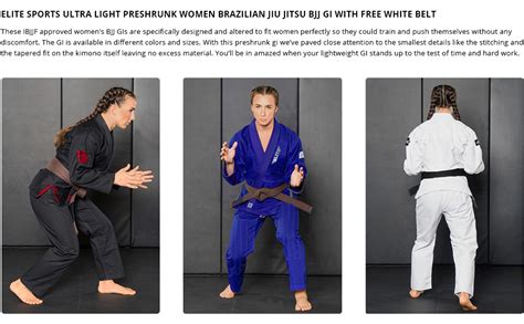 Amazon Elite Sports Ultra Light Women S BJJ GI IBJJF Approved