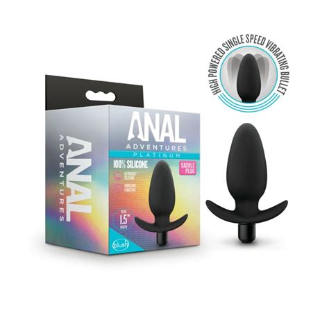 Anal Adventures Platinum Silicone Saddle Plug Midnight Roxys
