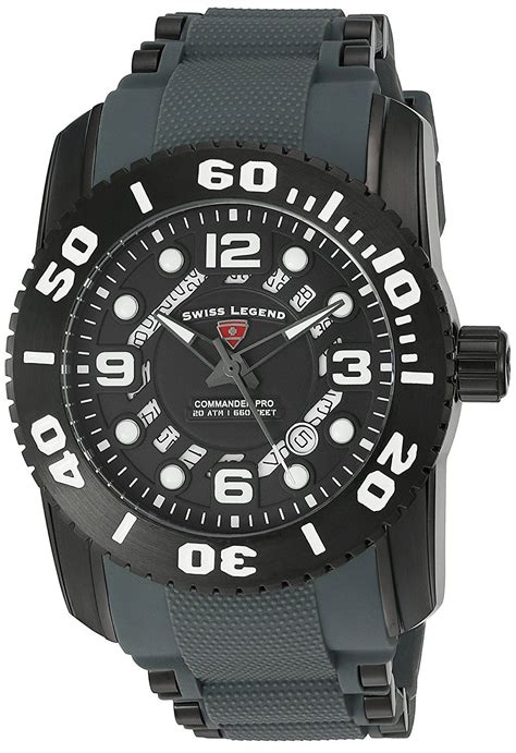 Swiss Legend Men S Commander Pro Stainless Steel Casual Watch