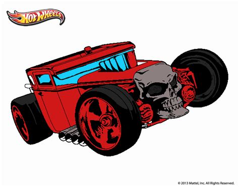 Dibujo De Hot Wheels Bone Shaker Pintado Por En Dibujos Net El D A