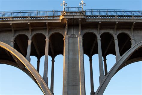 Free Stock Photo of Pier Of Concrete Arch Bridge