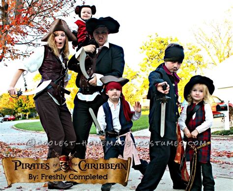 Cool Pirates of the Caribbean Costumes for a Family