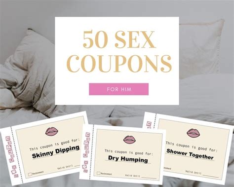 Dirty Sex Coupons Sexy Gift For Men Boyfriend Him Etsy