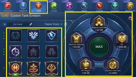 Best Tank Emblem Mobile Legends Set 2022 Zathong