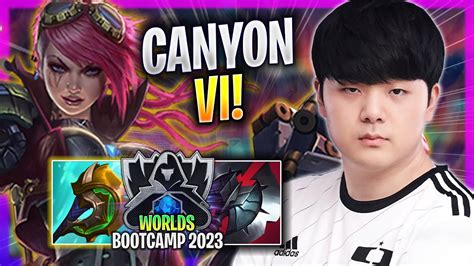 CANYON IS SUPER CLEAN WITH VI DK Canyon Plays Vi JUNGLE Vs Lee Sin