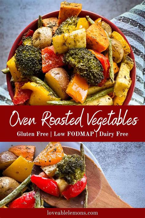 Low FODMAP Oven Roasted Vegetables | Loveable Lemons