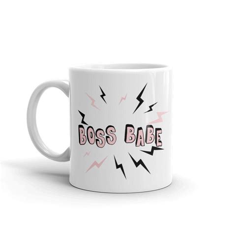 Boss Babe taza de café para el trabajo tazas divertidas para Etsy