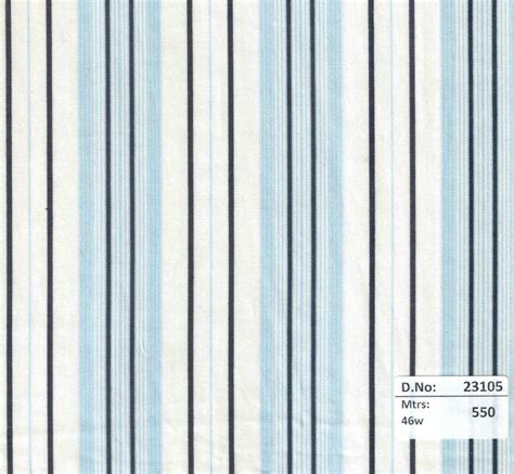 Cotton Stripes Fabrics Inch Mtrs Check Stripes Blue At