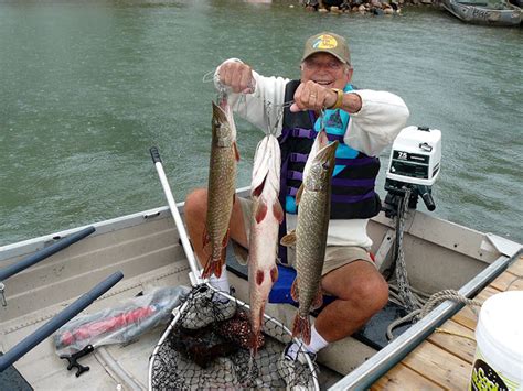 Fishing In Lake Huron At Bruce Bay Cottages And Lighthouse