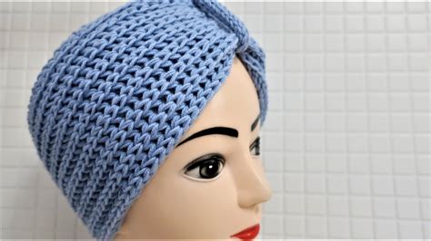 САМАЯ ПРОСТАЯ повязка на голову спицами. Мастер класс для начинающих ...