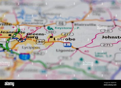 Latrobe Pennsylvania Map Hi Res Stock Photography And Images Alamy