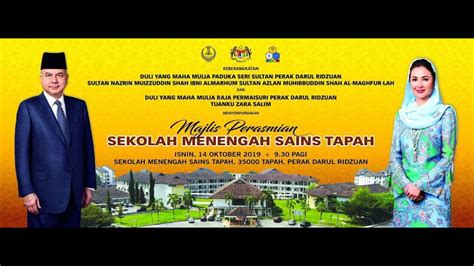 Majlis Perasmian Sekolah Menengah Sains Tapah Youtube