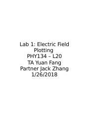 Phy Lab Docx Lab Electric Field Plotting Phy L Ta Yuan