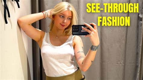See Through Try On Haul Transparent Dress And Transparent Clothes Try On Haul Nude
