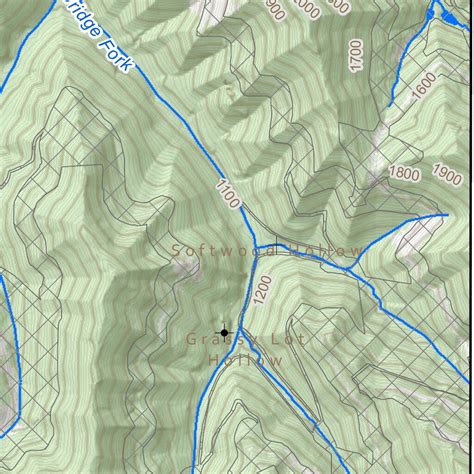 Gauley Bridge Quad Topo - WVDNR Map by WV Division of Natural Resources ...