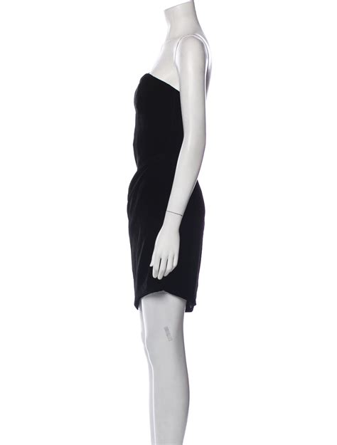 Helmut Lang Strapless Mini Dress Black Dresses Clothing