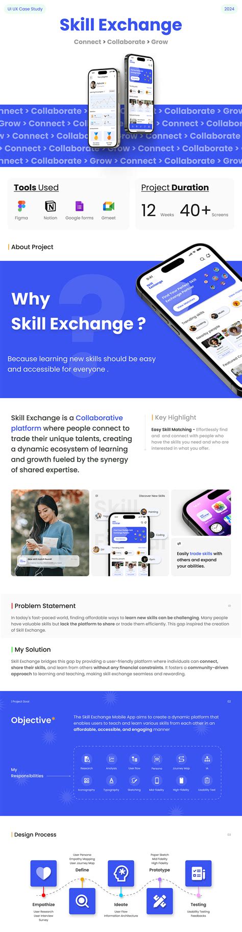 Skill Exchange Mobile App - UI/UX Case Study :: Behance