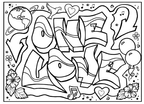 Desenhos De Grafite De Rua Para Colorir - 6