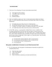 Understanding Sex Linked Traits Genetics In Offspring Course Hero