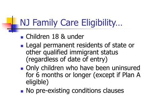 PPT - NJ Family Care - Affordable Health Insurance for Uninsured ...