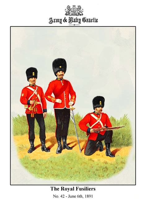 British The Royal Fusiliers C 1890 By R Simkin British Army Uniform British Army British