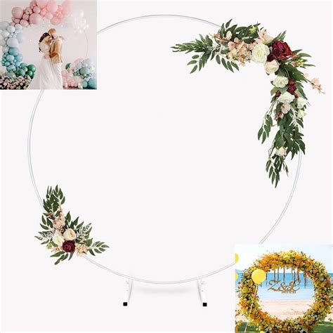 hula hoop wedding backdrop   vianaweddingcom