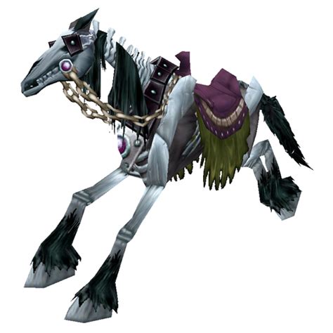 Black Skeletal Horse Warcraft Mounts