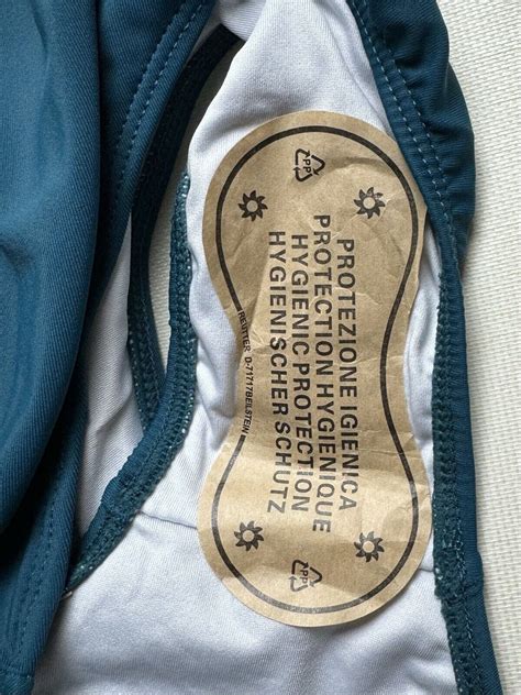 Eomenie Gold Sequins M Bikini 2Pc Swimsuit Waist Tie Tummy Control 51