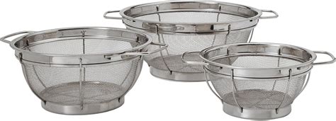 Farberware 5181490 Stainless Steel Colander Sieves Set Of 3