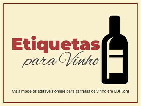 Modelos de rótulos de vinho personalizáveis online