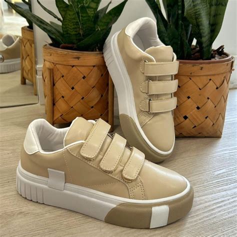 Tênis Feminino Nude de Velcro MM Store Loja Online