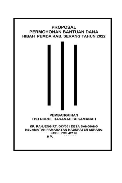 8 Contoh Proposal Pengajuan Dana Yang Baik Dan Benar Pasti Tembus