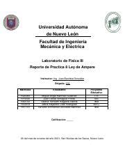 Reporte Práctica 8 pdf Universidad Autónoma de Nuevo León Facultad de