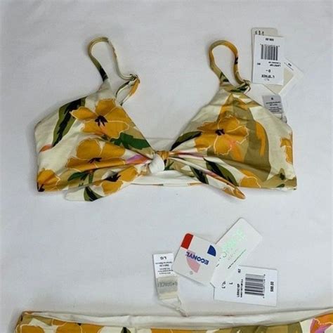 L Space Swim Lspace Eco Chic Ibiza Floral Playa Bikini Top Bottom