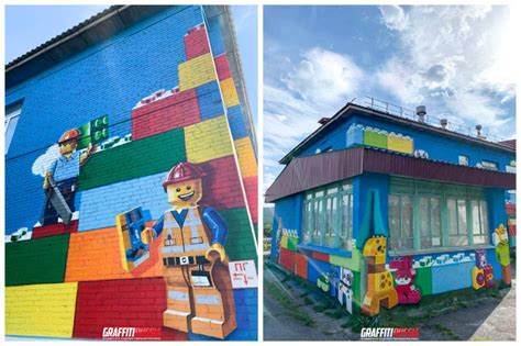 Художники украсили персонажами «Лего» детсад в Челябинской области ...