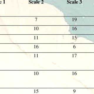 Students' classification in a scale of psychomotor profile score for ...