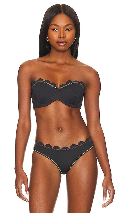 It S Now Cool The Shell Bandeau Bikini Top In Conchas REVOLVE