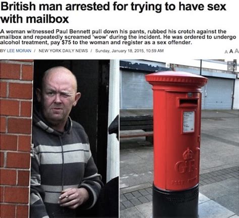British Man Arrested For Trying To Have Sex With Mailbox Faxo