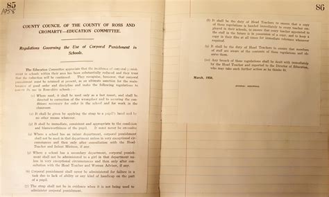 The Education (Scotland) Act 1872: Discipline - Archives Service