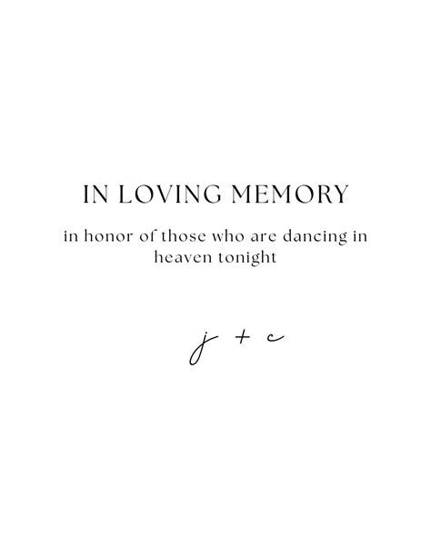 IN LOVING MEMORY Template - Etsy