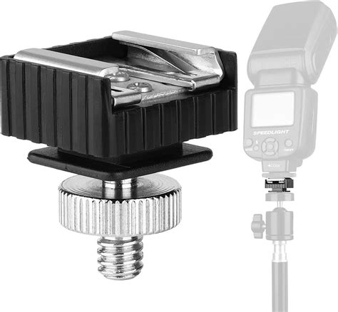 Amazon Camera Hot Shoe Mount To 1 4 20 Tripod Screw Adapter Flash Shoe Mount For DSLR